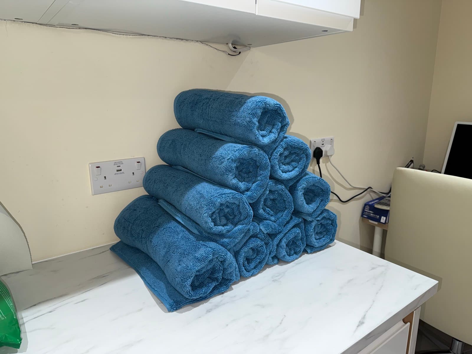 Fresh towels and clean linen for every patient